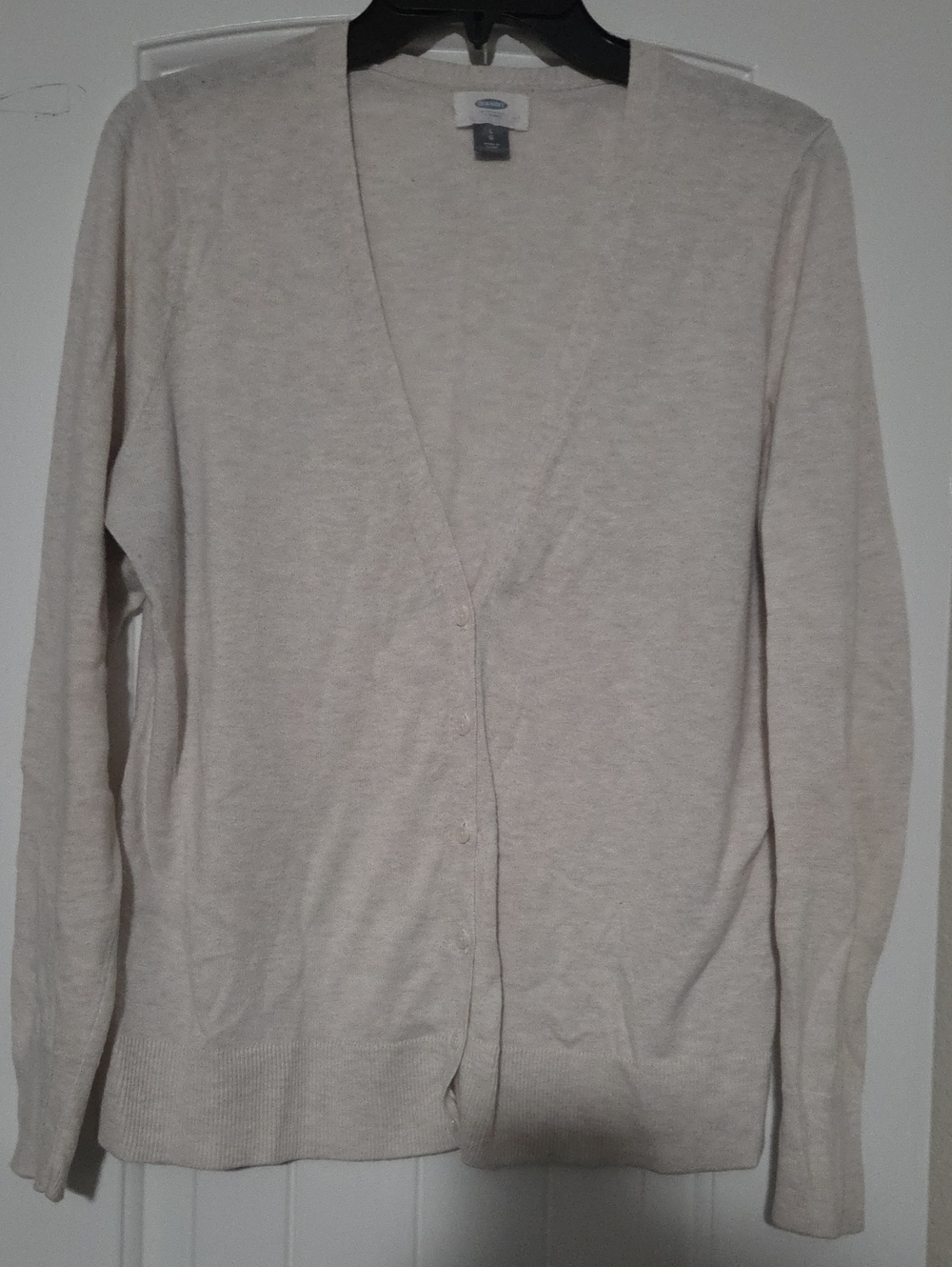 Old Navy Cream V-Neck Button Cardigan